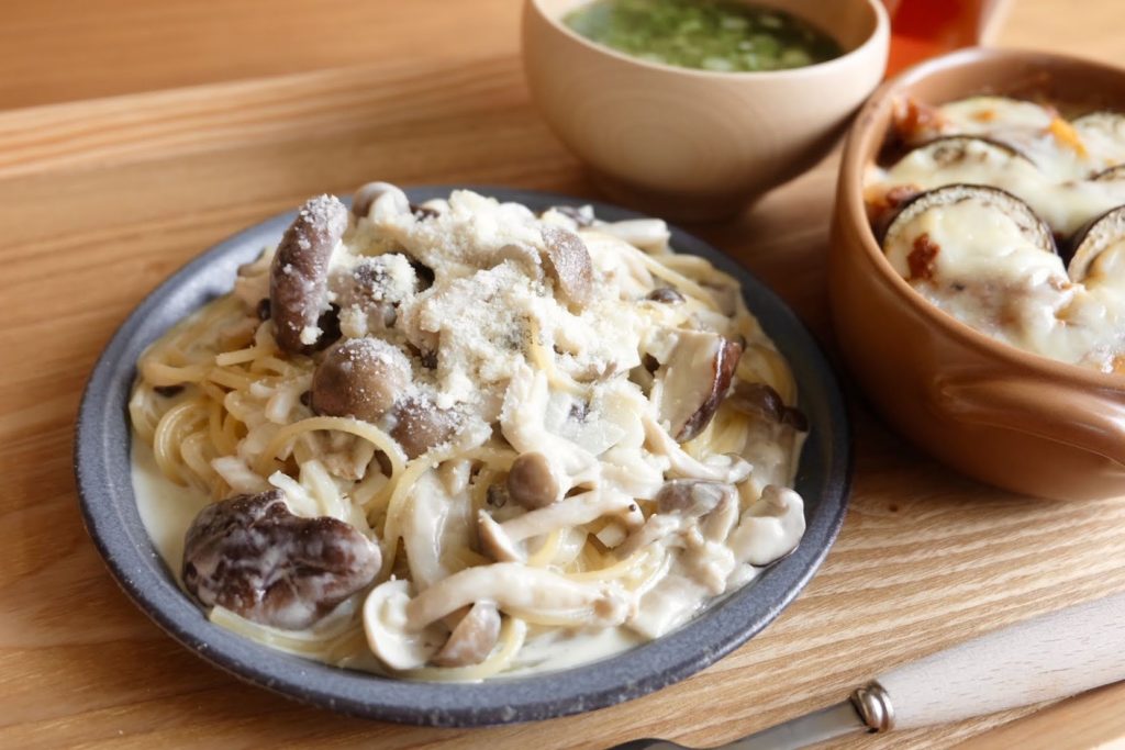 おいしすぎる♪濃厚きのこのクリームパスタ【だしうまレシピ】