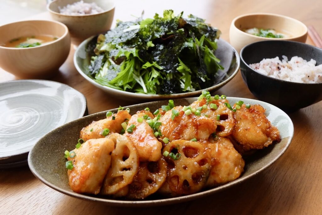 蓮根入り♪鶏むね肉のヤンニョムチキン【平日の時短ごはん】