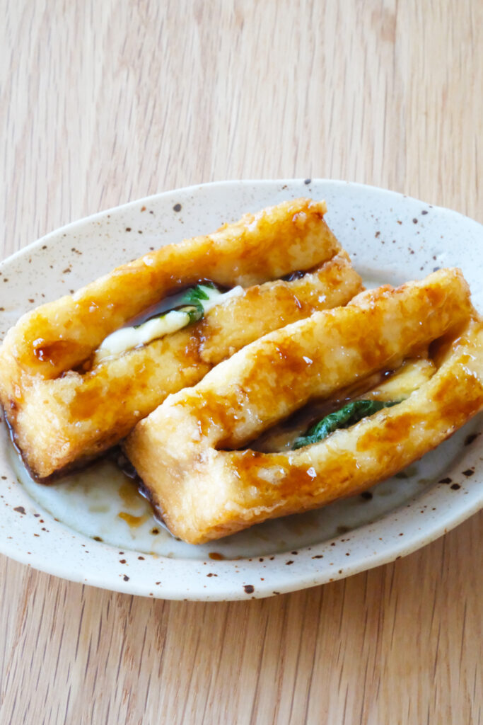 厚揚げのしそチーズ照り焼き【平日の時短ごはんレシピ】
